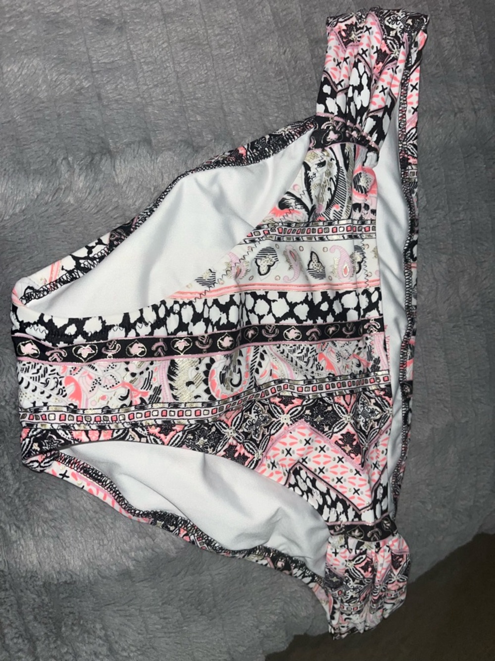 Victoria's Secret Pink, Black & White Paisley Bikini Bottoms